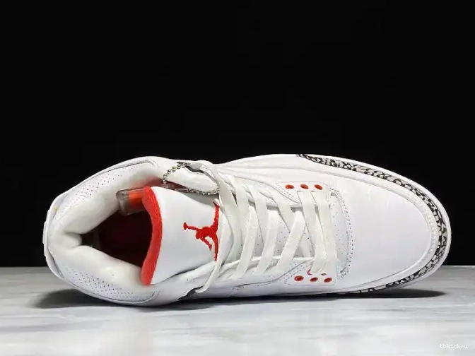 Rep TBK Jordan 3 white mens THROW LINE